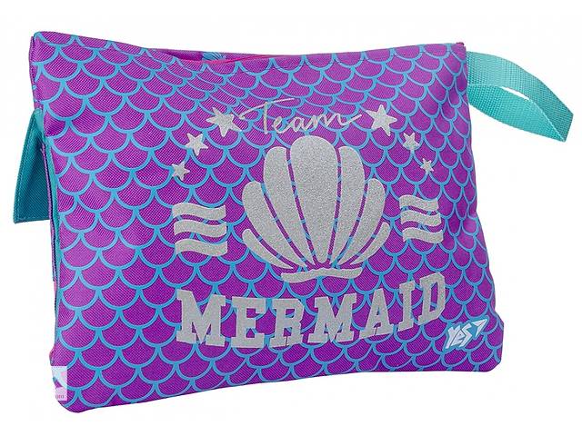 Пенал органайзер мягкий Yes Mermaid фиолетовый