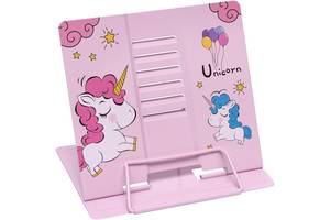 Підставка для книг 'Unicorn' LTS-YD1001 металева (Pink)