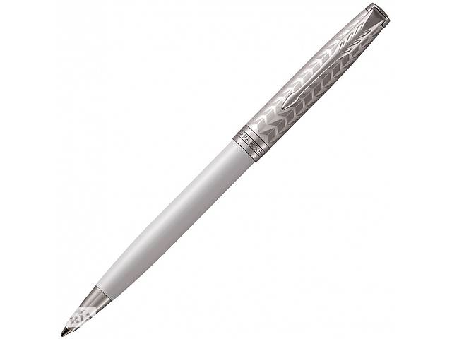 Ручка кулькова Parker SONNET 17 Metal & Pearl Lacquer CT BP 87 432, білий