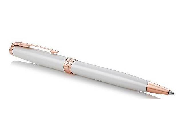 Ручка шариковая Parker SONNET 17 Pearl Lacquer PGT BP 87 632, белый