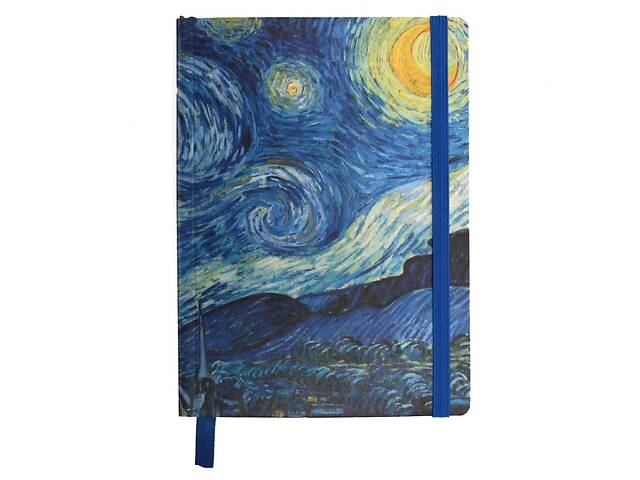 Щоденник-мотиватор недатований Ван Гог 'Зоряна ніч' 21202-KR у книжковій палітурці