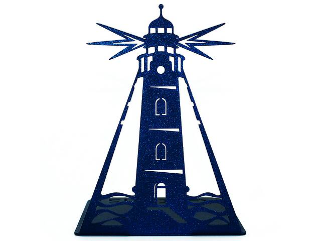 Упор для книг Glozis Lighthouse 16 х 12 см Синий (G-038)