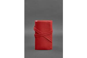 Женский кожаный блокнот (Софт-бук) 1.0 Красный BlankNote