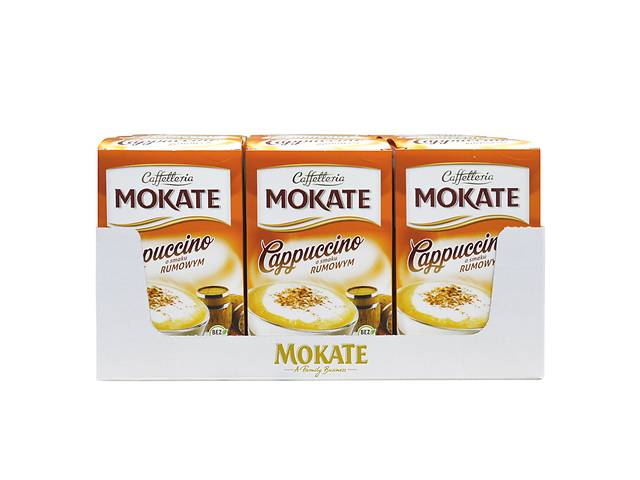 Капучино Mokate Сaffetteria Cappuccino Rum, 15г*10шт, 9 уп.