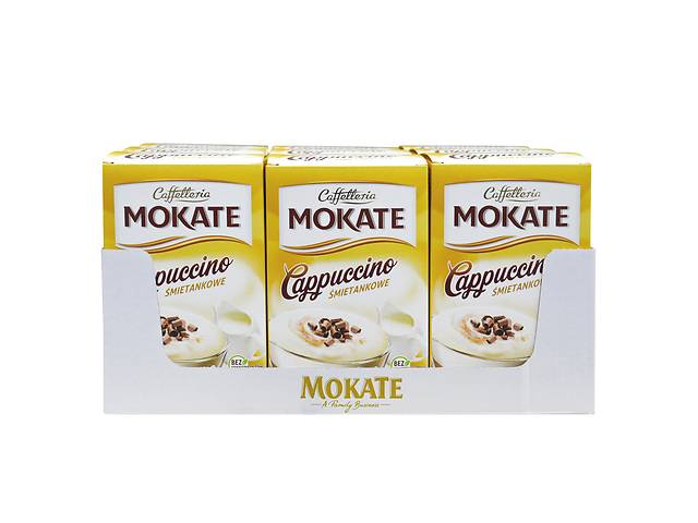 Капучино Mokate Сaffetteria Cappuccino Vanilla, 15г*10шт, 9 уп.