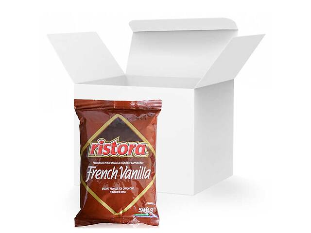 Капучино Ristora French Vanilla, 0.5кг*20уп