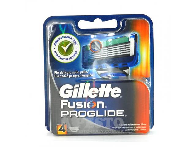 Касети для бриття Gillette Fusion proglide 5 лез 4 шт