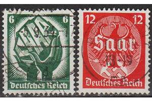 1934 - Рейх - Саар Mi.544-45 _гаш