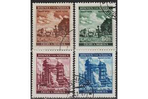 1941 - Рейх - Богемія - Ярмарок в Празі Mi.75-78 _4,0 EU