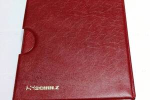 Альбом для монет Schulz 221 ячейка в футляре улучшенный Бордовый (hub_77a3af)