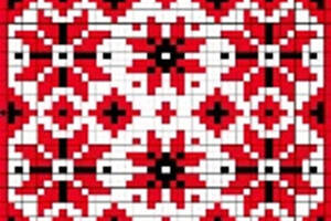 Алмазна мозаїка Набір для творчості зі стразами Український орнамент 19*14 см