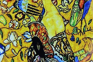 Алмазна мозаїка вишивка Дама з віялом Густав Клімт Клімтівська жінка австрійський художник 5d 47x60 см