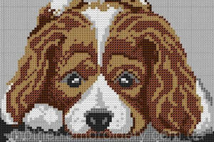 Алмазна вишивка Гонча Артуа Бассет мисливська собака з довгими вухами повна мозаїка 5d набори 23x30 см