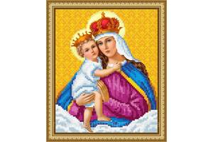 Алмазна вишивка Ікона Мадонна з немовлям релігія бог повна викладка мозаїка 5d набори 23x30 см