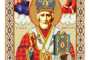 Алмазна вишивка 'Ікона Святий Миколай Чудотворець' релігія бог повна викладка мозаїка 5d набори 26x30 см