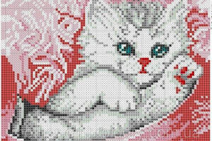 Алмазна вишивка 'Кішка в квітах' кішка райдужний кіт відпочиває повна викладка мозаїка 5d набори 23x30 см
