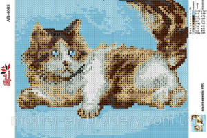 Алмазна вишивка 'Кішка відпочиває' кошеня, пухнасте небо повна викладка мозаїка 5d набори 23x30 см