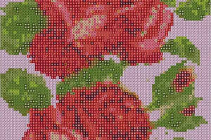 Алмазна вишивка Мальовничі троянди повна викладка мозаїка 5d набори 53x26 см