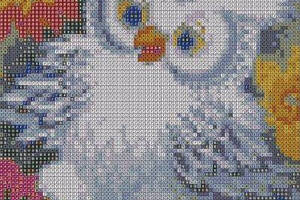Алмазна вишивка 'Мила Сова' ліс сніг сова небо повна мозаїка 5d набори 23x30 см