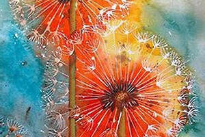 Алмазна вишивка 'Веселі кульбаби' квіти, поле, сад, повна викладка, мозаїка 5d, набори 30х40 см