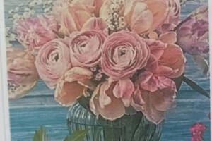 Алмазна вишивка Весільний букет троянд у вазі повна викладка мозаїка 5d набори 30х40 см