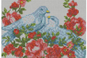 Алмазна вишивка 'Вічне кохання' голуб троянди весілля закохана повна викладка мозаїка 5d набори 23x30 см