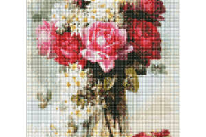 Алмазная мозаика 'Ароматная роза' ©Paul De Longpre Идейка AMO7447 30х40 см