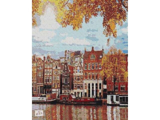 Алмазная мозаика Brushme 'Осенний Амстердам' 40х50см DBS1046