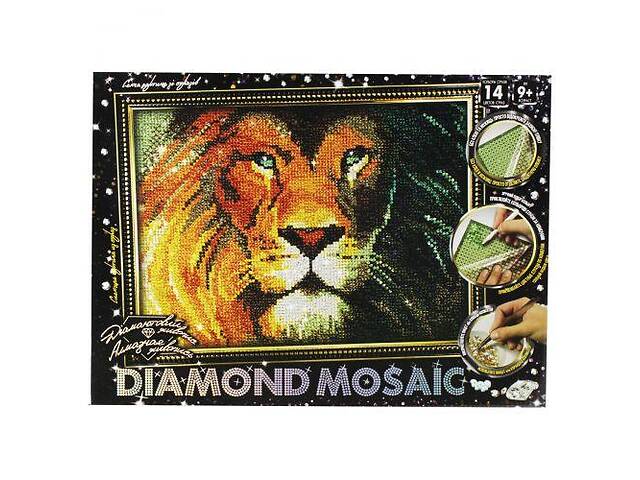 Алмазная мозаика Danko Toys Diamond Mosaic Лев DM-03-03