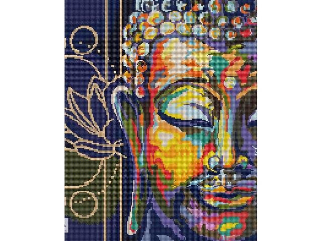 Алмазная мозаика 'Красочный Будда' Brushme DBS1041, 40x50 см