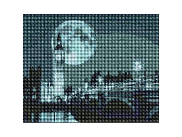 Алмазная мозаика 'Ночь в Лондоне' Идейка AMO7212 40х50 см