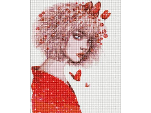 Алмазная мозаика 'Поцелуй бабочек' ©lesya_nedzelska_ar Идейка AMO7419 40х50 см