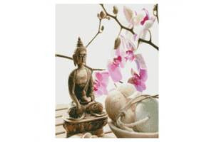 Алмазная мозаика 'Расслабление с Буддой' Strateg HA0010 50х60 см