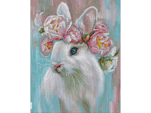 Алмазная мозаика Идейка Белый кролик AMO7531 40х50 см