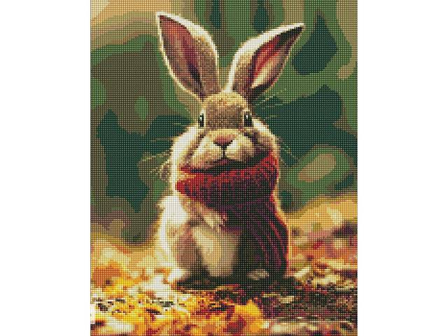 Алмазная мозаика Идейка 'Маленький кролик в лесу' AMO7576 40х50 см
