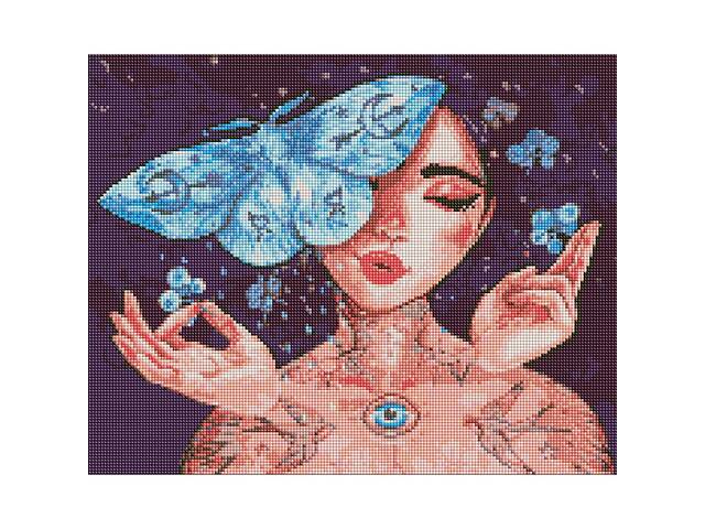 Алмазная мозаика Идейка 'Прикосновение бабочки' ©lesya_nedzelska_art 40х50 см AMO7451