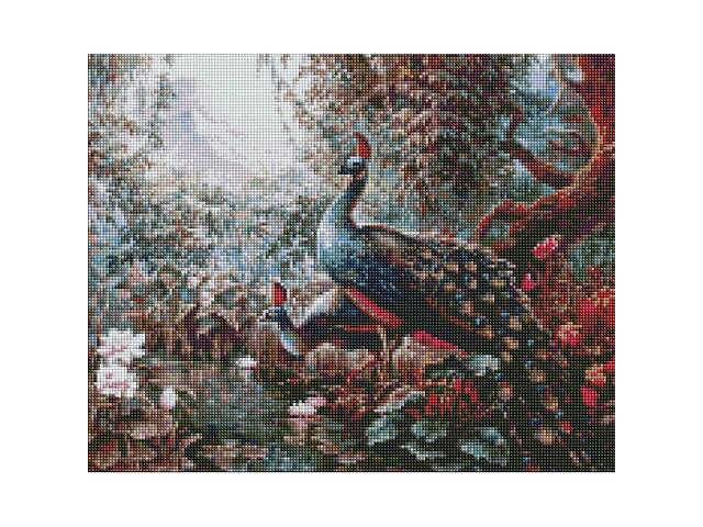 Алмазная мозаика Идейка 'Сказочные павлины' ©Сергей Лобач AMO7336 40х50 см