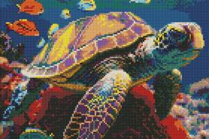 Алмазная мозаика Идейка 'Жители подводного мира' AMO7617 40х40 см