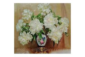 Алмазная вышивка Белые цветы в хорошей вазе полная выкладка мозаика 5d наборы 30х40 см