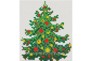 Алмазная вышивка ' Новогодняя елка' зима снег дерево новый год полная выкладка мозаика 5d наборы 16x20 см