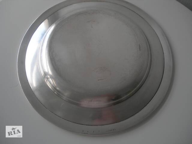 Антикварное блюдо, тарелка, бронза, Gebruder HEPP, 19 век, 6 клейм - Фото 4