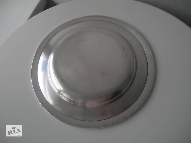 Антикварное блюдо, тарелка, бронза, Gebruder HEPP, 19 век, 6 клейм - Фото 6