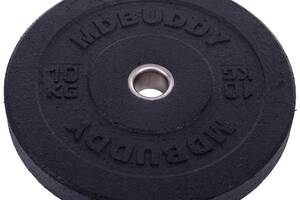 Бамперные диски для кроссфита Zelart TA-2676-10 10кг Черный