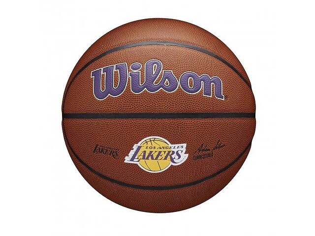 Баскетбольний м'яч Wilson NBA Team Alliance Basketball 7 Коричневий (WTB3100XBLAL - Los Angeles Lakers)