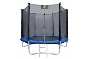 Батут для дому Rippey ZUMA 244 см 8FT Black/Blue