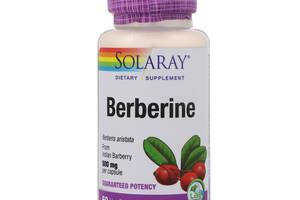 Берберин Solaray 500 мг 60 вегетариальных капсул (30724)