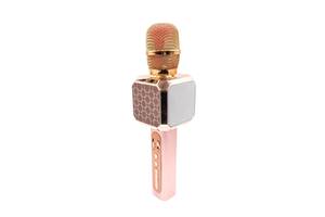 Беспроводной Bluetooth микрофон для караоке с модулятором голоса DM High Quality YS-05 Original розовый (YS-05_457)