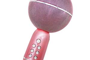 Беспроводной караоке микрофон Kikiyasocks Bluetooth Xo Hi-Fi Yaso 08YS MP3-плеер звуковые эффекты запись вокала Розовый