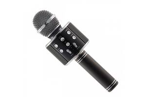 Беспроводной микрофон для караоке с изменением голоса Bluetooth WSTER WS-858 Черный