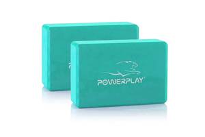 Блоки для йоги 2шт PowerPlay 4006 Yoga Brick EVA Мятный